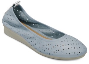 bright blue ballet flats