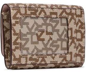 DKNY Printed Faux Textured-leather Cardholder