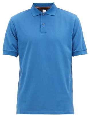 Paul Smith Beetle-button Cotton-pique Polo Shirt - Blue