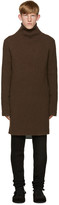 Thumbnail for your product : Ann Demeulemeester Brown Knit Turtleneck