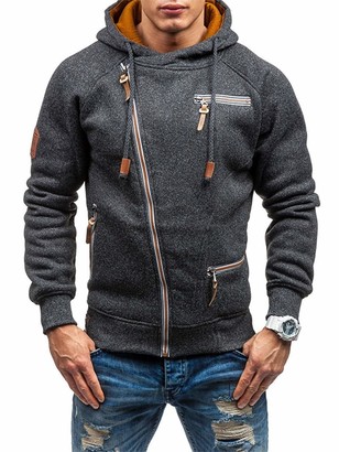 Grey Hoodie With Black Hood | Shop the world's largest collection of  fashion | ShopStyle UK