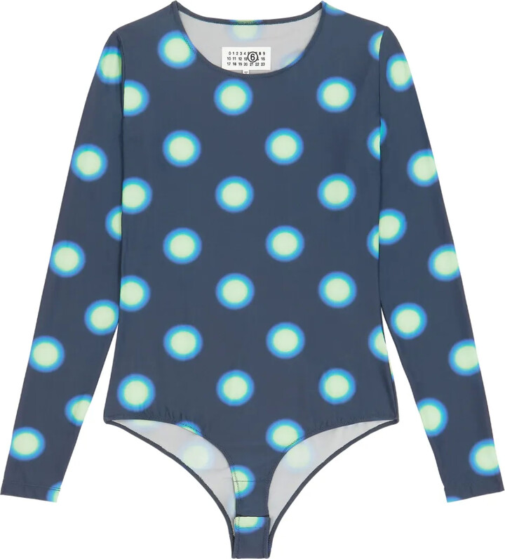 MM6 MAISON MARGIELA Polka Dot-Print Long-Sleeve Body