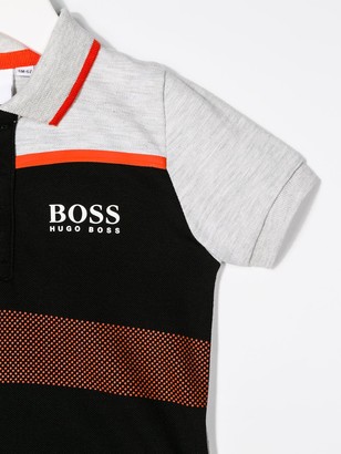 Boss Kidswear Colour Block Polo Shirt