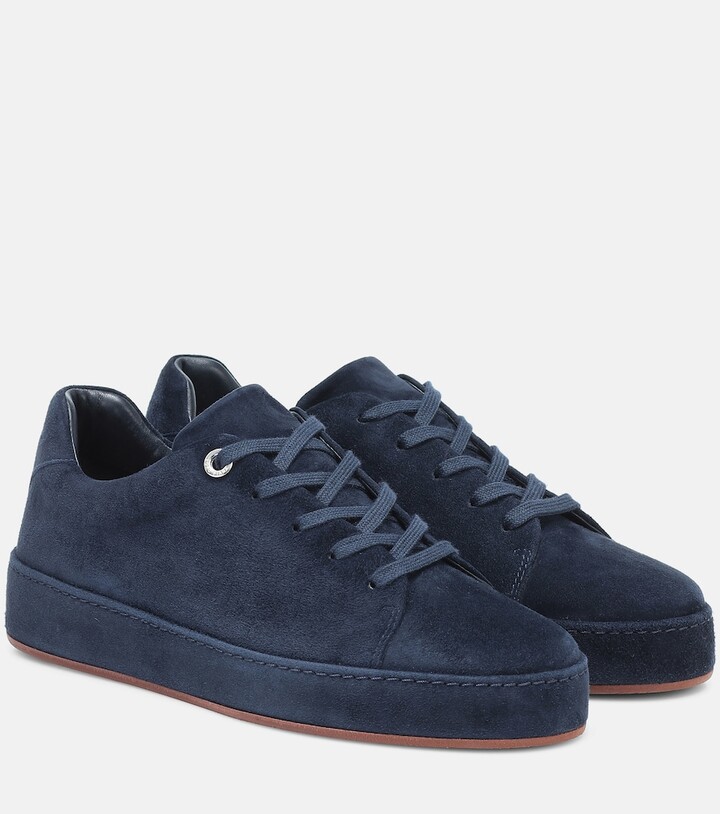 Loro Piana Nuages suede sneakers - ShopStyle