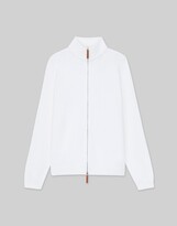 Thumbnail for your product : Lafayette 148 New York Cotton Silk Tape Knit Bomber
