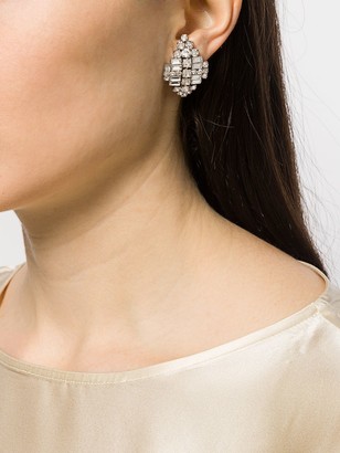 Christian Dior x Susan Caplan 1990's Archive Diamond-Shape Earrings