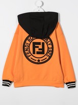 Thumbnail for your product : Fendi Kids FF logo hoodie