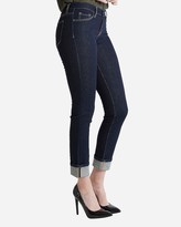 Thumbnail for your product : Express Flying Monkey Mid Rise Cuffed Slim Straight Cropped Jeans