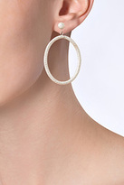 Thumbnail for your product : Carolina Bucci 18K White Gold Gitane Sparkly Oval Earrings