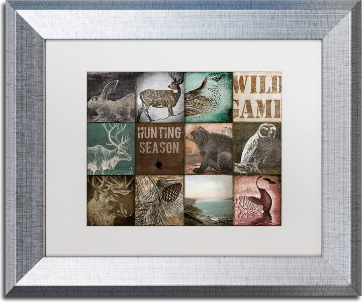 Trademark Fine Art "Cabelas" Canvas Art by Color Bakery White Matte, Silver Frame