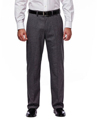 Haggar Premium Stretch Grey Flat-Front Suit Pants - Clasic Fit