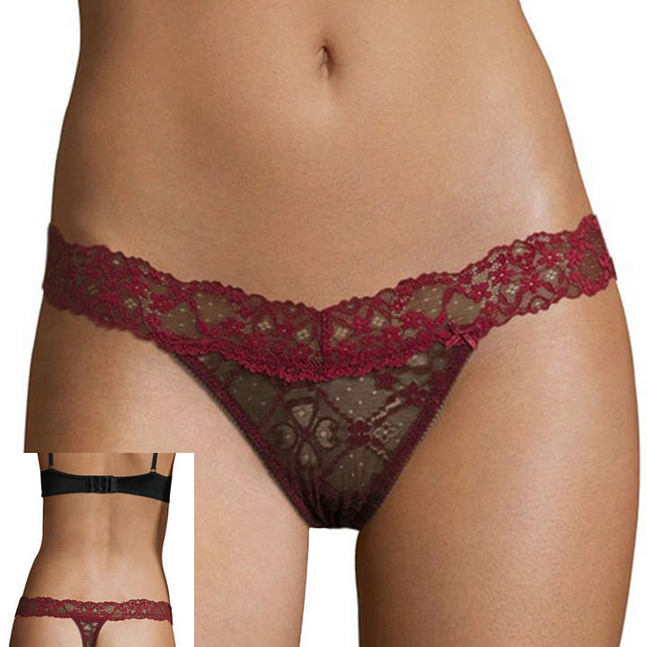 Flirtitude 3pc. Lace Thong Panty ShopStyle Panties