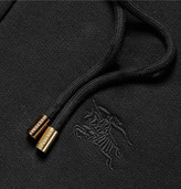 Thumbnail for your product : Burberry Fleece-Back Cotton-Blend Jersey Zip-Up Hoodie