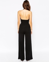 Thumbnail for your product : Lipsy Halterneck Jumpsuit with Lace Trim