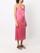 Thumbnail for your product : Forte Forte Draped-Neck Silk Dress