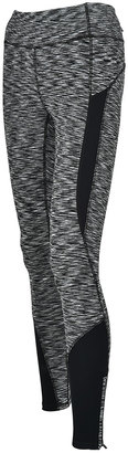 Therapy Black & Gray Space-Dye Mesh-Panel Performance Leggings