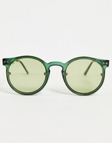 Thumbnail for your product : Spitfire Post Punk unisex sunglasses with tonal lens in olive green - exclusive to ASOS