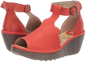 fly london orange sandals