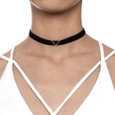 Thumbnail for your product : Astrid & Miyu - Classic Chevron Charm Choker In Rose Gold
