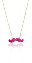 Thumbnail for your product : Girl Nation Crystal Mustache Necklace