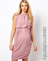 Thumbnail for your product : ASOS Maternity Midi Dress with Rouching