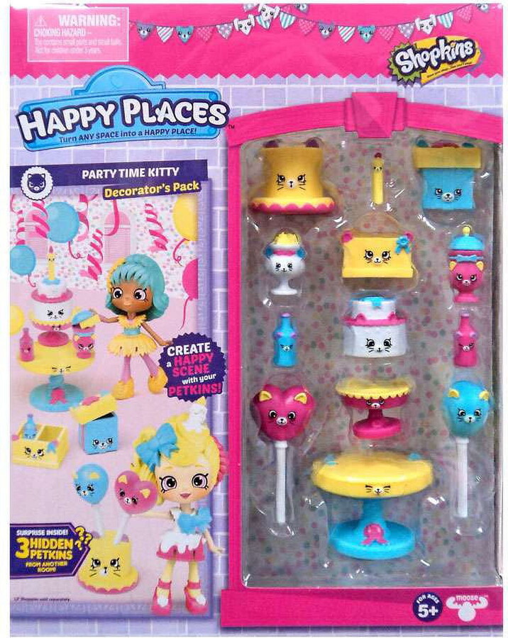 License 2 Play Happy Places Decorator Pack, Party Time Kitty, Dolls