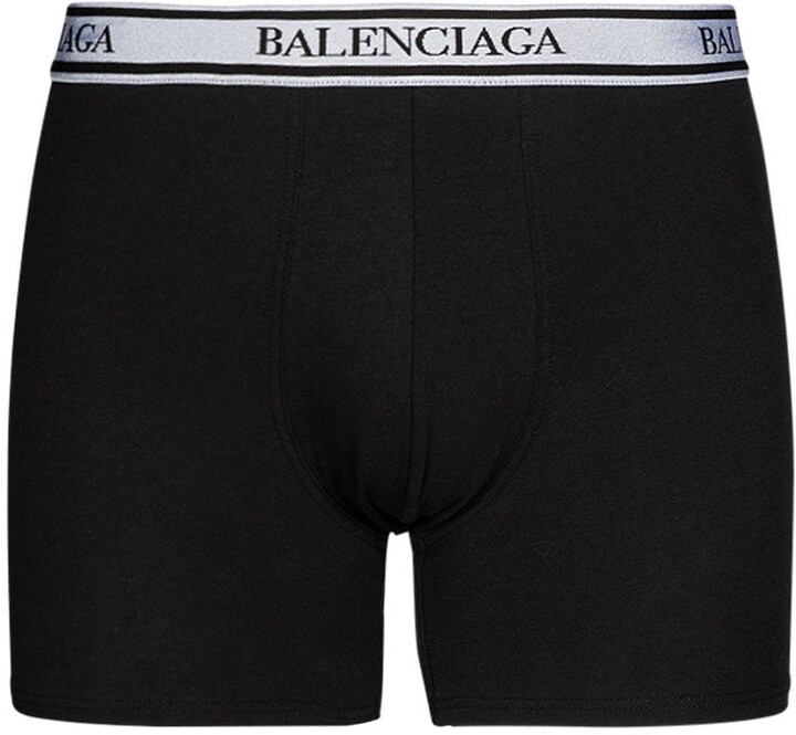Balenciaga Logo stretch cotton jersey boxer briefs - ShopStyle
