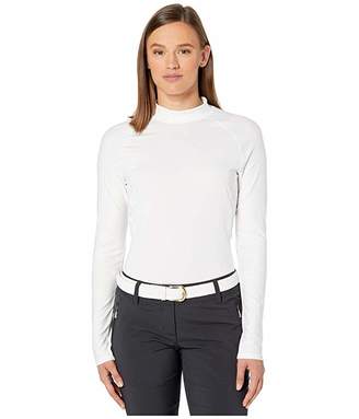 adidas Sport Long Sleeve Polo (Black) Women's Long Sleeve Pullover