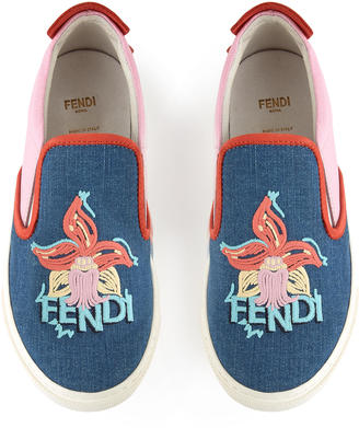 Fendi Cloth slip-on shoes