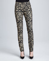 Thumbnail for your product : Lafayette 148 New York Curvy Slim Printed Jeans