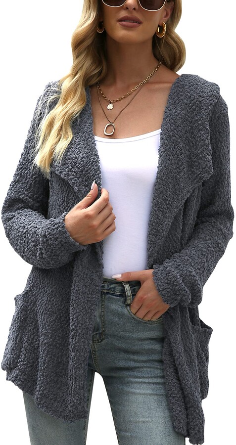 gray sweater jacket