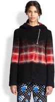 Thumbnail for your product : Thakoon Ombre Plaid Felt Hooded Jacket