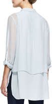 Thumbnail for your product : Elie Tahari Dash Chiffon Tiered Tunic