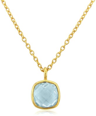 Auree Jewellery - Brooklyn Gold Vermeil & Rose Quartz Necklace