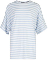 Thumbnail for your product : boohoo Striped Loopback Slouch Sweatshirt Dress