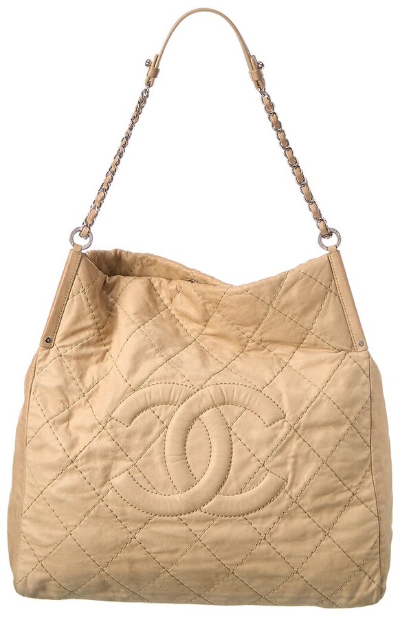 Chanel Camel Quilted Calfskin Leather Kelly Cc Bag (Authentic Pre-Owned) -  ShopStyle