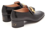 Thumbnail for your product : Gucci Ebal Horsebit Leather Loafers - Black