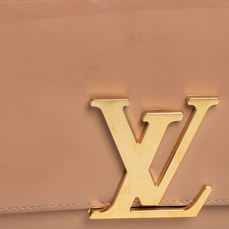 Louis Vuitton Beige Poudre Patent Leather Louise Clutch