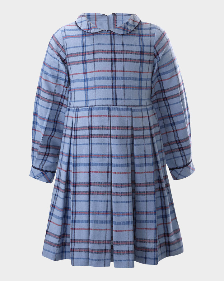 Rachel Riley Girl's Check-Print Pleated Dress, Size 2-10