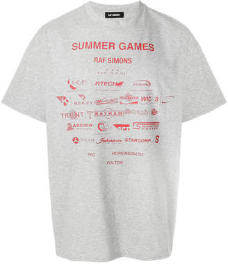 Raf Simons sponsor print T-shirt
