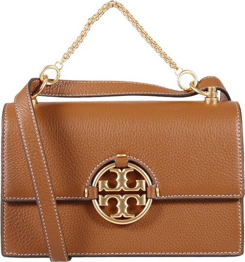 Tory Burch Canvas T Monogram Accordion Cross-body Bag in Brown Womens Bags Crossbody bags and purses 