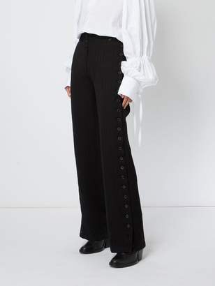 Ann Demeulemeester buttoned side high waist trousers