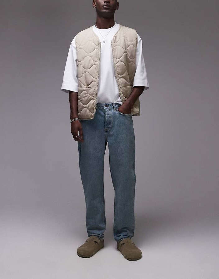 Topman super spray on jeans in mid wash ShopStyle