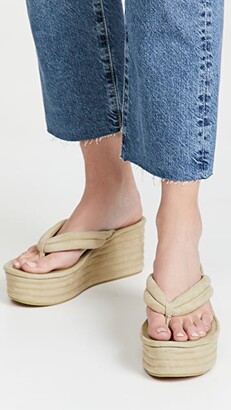 Veronica Beard Geno Platform Thong Sandals