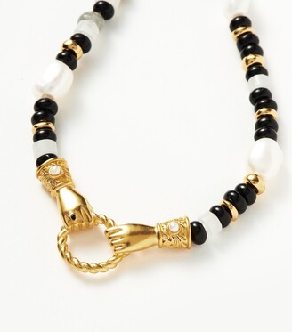 Missoma X Harris Reed In Good Hands Beaded Necklace in Metallic | Lyst