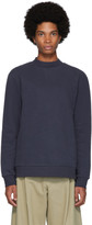 Thumbnail for your product : Sunspel Navy Cotton and Cashmere Fleece Sweatshirt