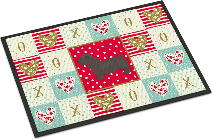 Carolines Treasures CK5839MAT Glen of Imal 1 Love Door Mat Indoor Rug or Outdoor Welcome Mat 18x27 Doormat 27"L x 18"W