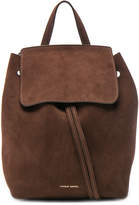 Thumbnail for your product : Mansur Gavriel Mini Backpack in Chocolate Suede | FWRD
