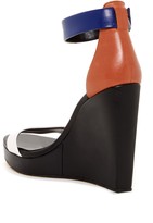 Thumbnail for your product : BCBGMAXAZRIA Ledge Colorblock Wedge Sandal