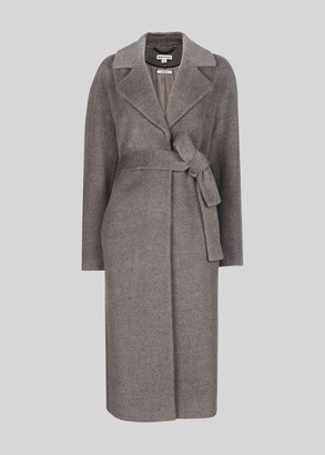 Whistles Darcey Drawn Belted Wrap Coat